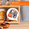 COOWOO 0.5" Oval Plate Self-Adhesive Caster Wheels, 360° Swivel, Strong