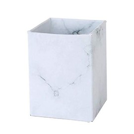 Desk Pen Holder - Organizer - Office - Makeup Holder - Pencil Holder - School - Cardboard - Grey and White - Gift Idea - Multifunctional - Storage - Marble Effect - Marbled