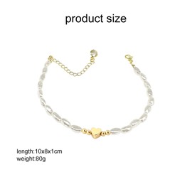 SJUIEO Gold/Silver Bracelets for Women, 14K Gold Plated Bracelets for Women, Cuban Link Bracelets with Heart Beads, Jewelry Gift