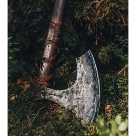 Forest Hunting |42”Two handed large Berserker Axe, Large Norse Axe,Scandinavian Style viking Axe double headed ax, Functional Viking ax, History of Norse mythology self defense (Large Norse axe)