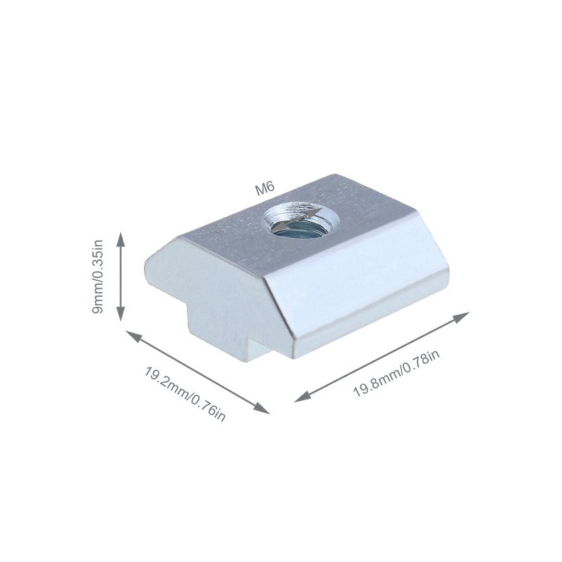 eMagTech 10pcs 40 Series Sliding T Nuts M6 Thread Slide