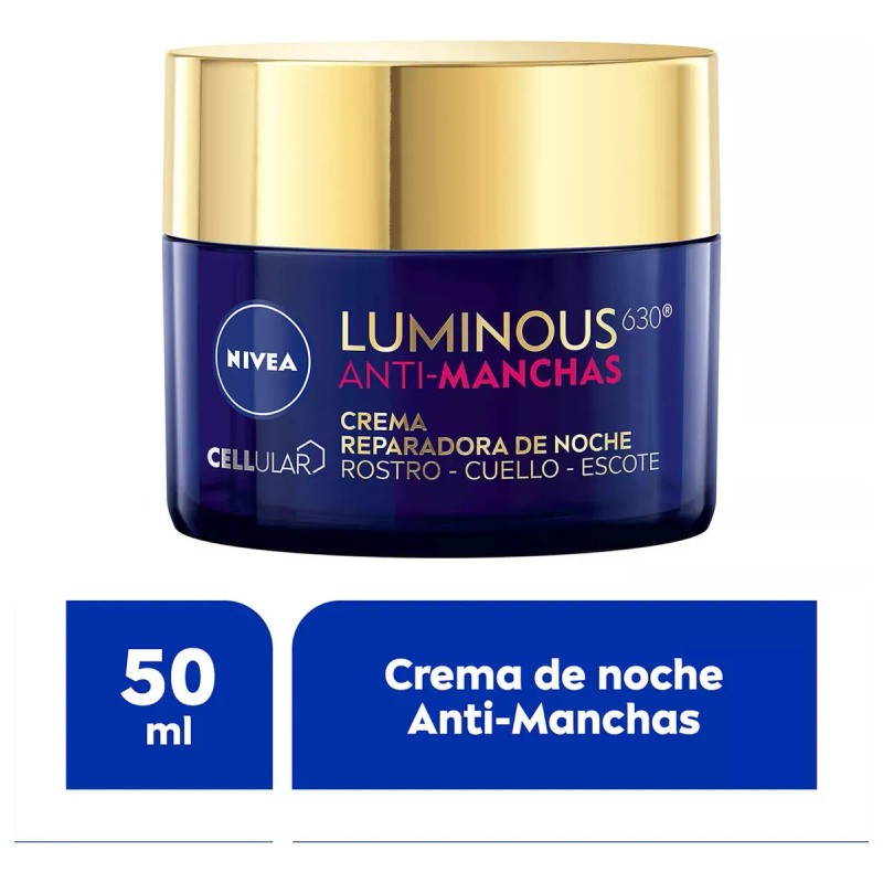 Crema Facial Reparadora Noche Anti-manchas Ácido Hialurónico