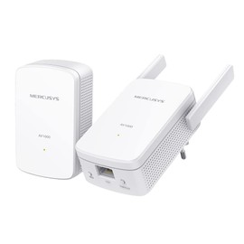 MERCUSYS MP510 KIT TP-Link CPL 1000 Mbps WLAN Network Adapter CPL, WiFi N300 Mbps, Homeplug AV2 1000 Mbps, CPL Enclosure, Plug and Play, Gigabit Ethernet Port, OneMesh, CPL Fiber