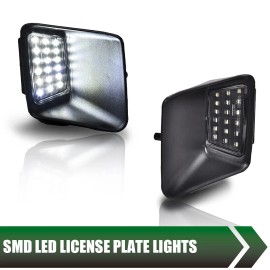 goneparts Rear License Plate Lights Lamps Fit For 2004-2012 Chevy Colorado GMC Canyon