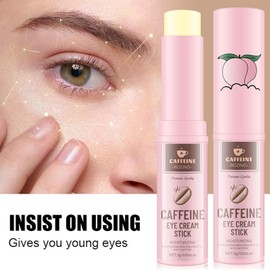 Caffeine Eye Cream Stick,Crema para Ojos Anti-Aging Ojeras y Arrugas Crema Hidratante De Ojos con Ácido Hialurónico y Retinol Lifting y Reafirmante (Stick, Caffeine)