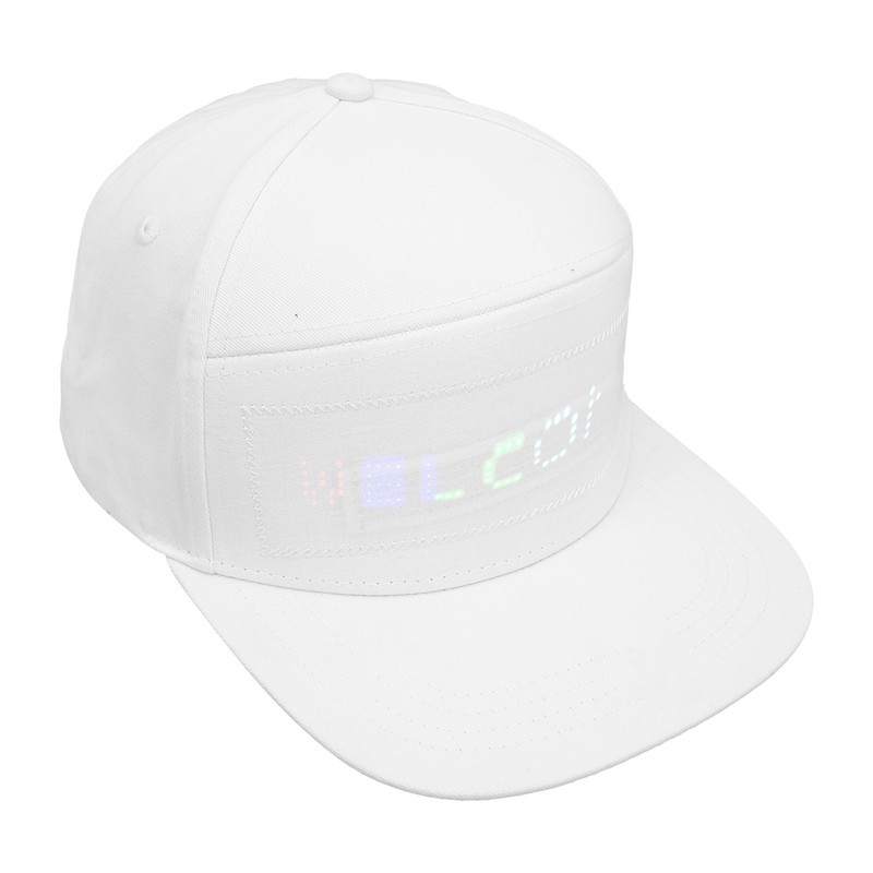 LED Cap Programmable Bluetooth APP Control Editable Colorful LED Hat