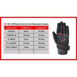 BTR BORN TO RACE Motorcycle Gloves Touch Screen Perforated Cowhide Leather Hidden Knuckle Protection Motocross Gloves (Black, M)