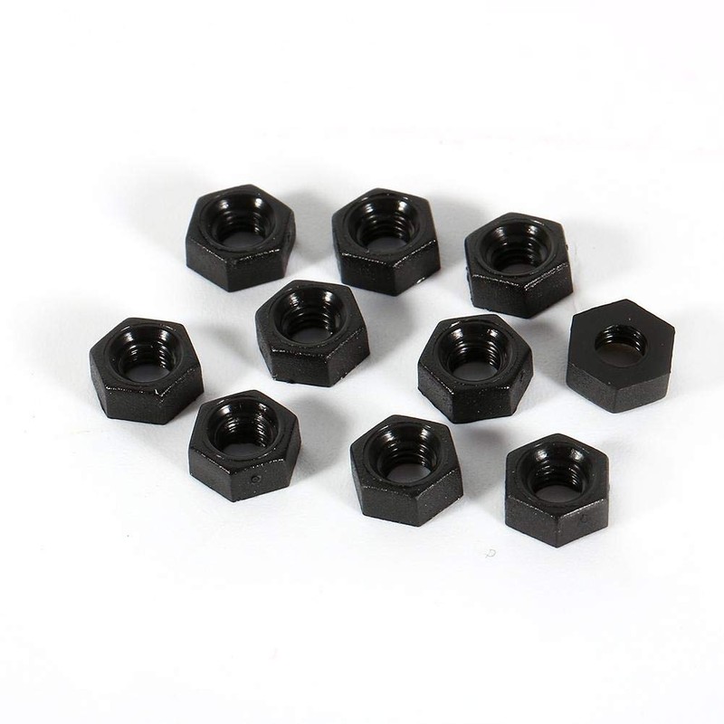 Nylon Nut, M3 Plastic Nylon Nut Hexagonal Black Screw Nut