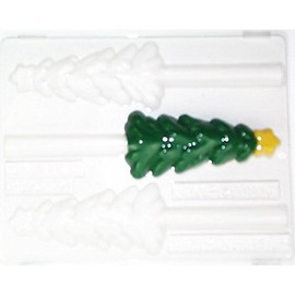 Elongated Christmas Tree with a Star on Top Pretzel Rod (Use 8" Pretzel Rod) Chocolate Candy Mold C132