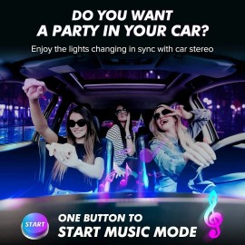 RGB LED, Car Interior Accessories Floor Decorative Atmosphere Strip Lamp Lights