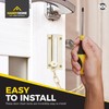 SOL 4pk Door Chain – Brass Restrictor for Front Door