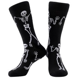 BISOUSOX Funny Socks for Men, Mens Dress Socks Crazy Novelty Silly Colorful Funky Crew Calf Happy Cotton Sock Size 9-12