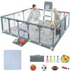 XNWQL Baby playpen, 79"x71"Baby Playpen with Mat Indoor＆Outdoor Playpen for