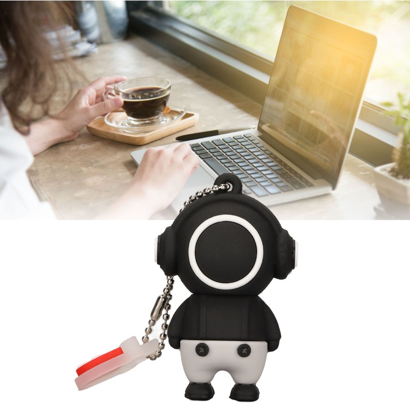 Cartoon USB Flash Drive Cute Cartoon Man Shape Anti Electromagnetic