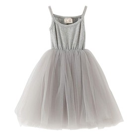Rysly Baby Girls Toddler Tutu Dress Sleeveless Princess Infant Tulle Sundress Size 9-36 Months (A-Gray, 80)