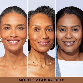 Laura Geller Beauty LAURA GELLER Baked Balance-n-Brighten Colour Correcting Powder Foundation (Deep) Buildable Light to Medium Coverage Baked Foundation, Demi-Matte Finish