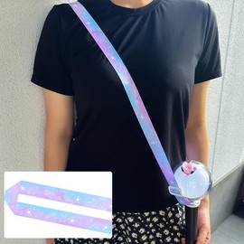 PALM LASHES K-pop Light Stick Adjustable Shoulder Strap – Portable Crossbody Lanyard Holder for Concerts & Events with Light stick Display Stand