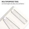 QUETTO 3 PCS Folding Rulers 30cm Foldable Plastic Geometric Straight