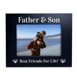 Red Ocean Father And Son Wooden Photo Frame Fathers Day Gift For Dad Daddy From Son Novelty Dad Gifts Birthday Gifts For Him