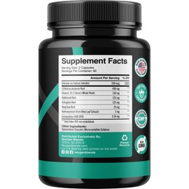 Herbal Lymph System Support Supplement - Lymphatic Support Complex with Echinacea Goldenseal Astragalus & Hydroxytyrosol for Lymphatic Drainage & Immune Support - Vegan Non-GMO Gluten Free (2 Month)