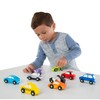 Melissa & Doug Wooden Cars Vehicle Set in Wooden Tray