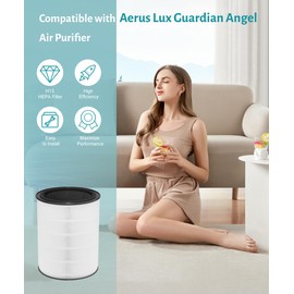 Byseacore F179A Replacement Filter Compatible with Aerus Lux Guardian Angel Air Purifier 00693 Model F179A, 3-in-1 Filtration System with True HEPA(H13) Activated Carbon and Pre-Filter, 1 Count