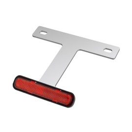 TOURI&TORI Motorcycle Reflector 45° Angle Aluminum Slim Reflector Kit Reflector Plate Universal (Clear, for 125cc and below)