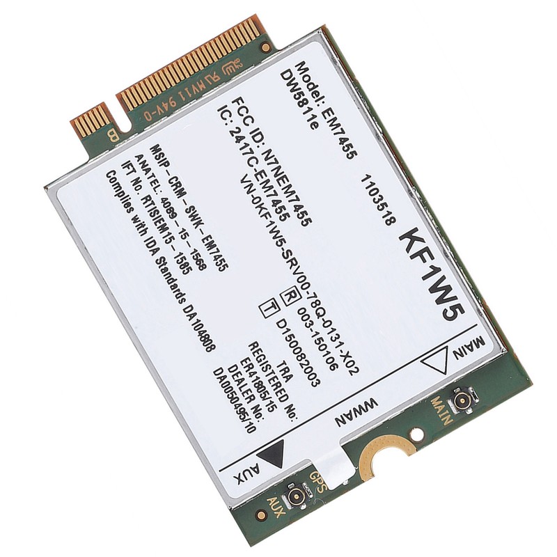 Replacement Wireless EM7455 for Dell DW5811e Qualcomm 4G LTE WWAN