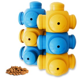 HOUNDGAMES Dog Puzzle Toys for Boredom, Chew Teething and Treat Dispensing for Smart Medium to Large Dogs - IQ Mental Enrichment Toys (6 Pack)