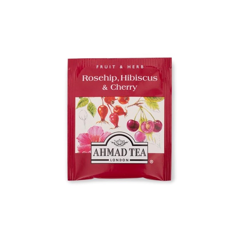 Ahmad Tea Ahmad Tea Herbal Tea, Rosehip, Hibiscus, & Cherry,