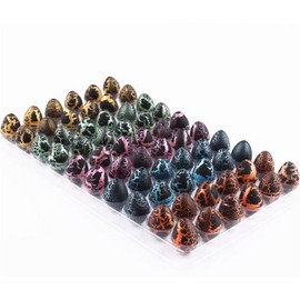 60PCS Hatching Growing Colorful Mysterious Animal Eggs, Black