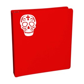 Bargain Max Decals Sugar Skull Sticker Decal Notebook Car Laptop 5.5" (White)