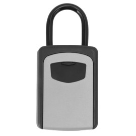 Key Lock Box Large Capacity Wall Mounted Resettable 4 Digit Key Storage Security Lockbox for House Keys