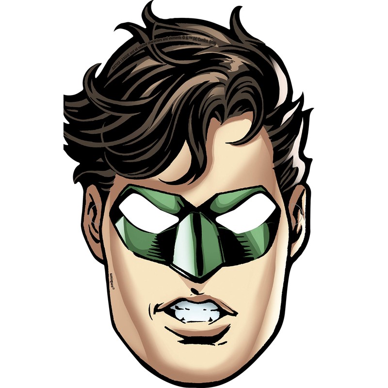 Unique Party 49971 - Justice League Party Masks, Pack of