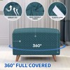 MAXIJIN Jacquard Ottoman Cover Slipcovers Folding Storage Stool Furniture Protector