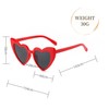 WDZAYXC Polarised Heart Sunglasses Vintage Cat Eyes Glasses Love Heart