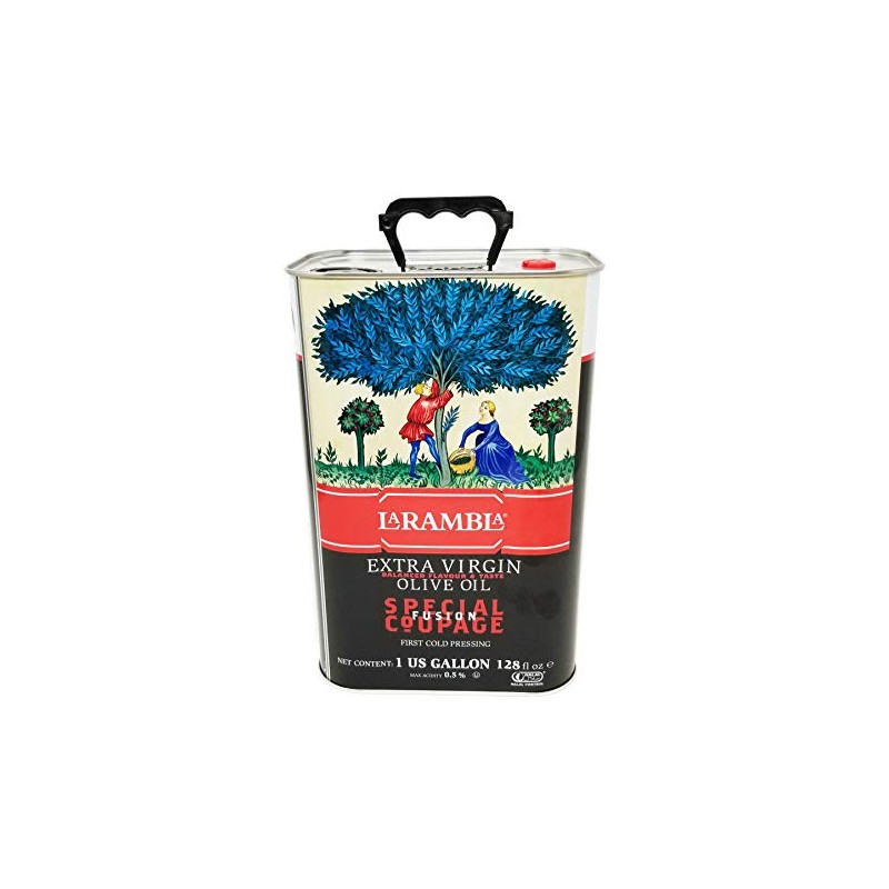 LaRambla Extra Virgin Olive Oil, One US Gallon, Special Coupage,