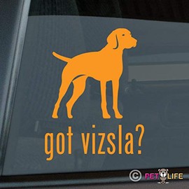 Mister Petlife Got Vizsla Sticker Vinyl Auto Window Hungarian Orange 5.00" x 6.65"