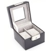 Royce Leather Luxury Two Slot Watch Box in Genuine Leather