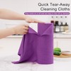 Homaxy Microfiber Cleaning Cloth Roll, 40 Pack Reusable Tear Away