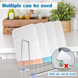 Reusable Storage Bags Rack, Drying Rack for Storage Bags, Stainless Stand for Reusable Freezer Containers & Vacuum Sealer Bags , File Organizer Desktop Storage, Kitchen Storage & Organization (Silver)