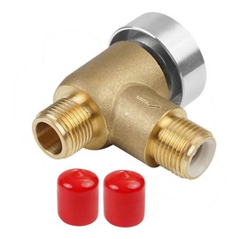 HZ-MONSTAR Brass RV Vacuum Breaker Check Valve, 571-VAC-CHK-A Camper Trailer Flusher Check Valve, 1/2 DN Male Replacement for B&B Model 571 Check Valve Replace Leaking on Black Tank System