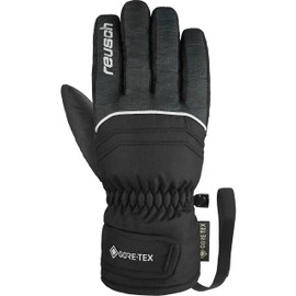 Reusch Children's Teddy Gore-Tex Wind and Waterproof Warm Ski Gloves, Sports Gloves, Snow Gloves for Sledging, Winter Gloves, Black/Black Melange, 5.5