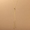 Cream Dot Stainless Steel Necklace, Long Necklace, Metal Allergy, Surgical