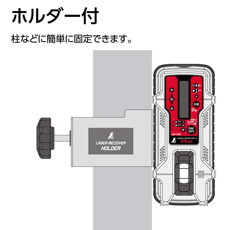 sinwa 受光 Charger Laser Receiver II Plus with Holder 71500