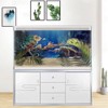 Dtekoj 36X24IN Blue Sea Floor Aquarium Background, Natural Underwater World
