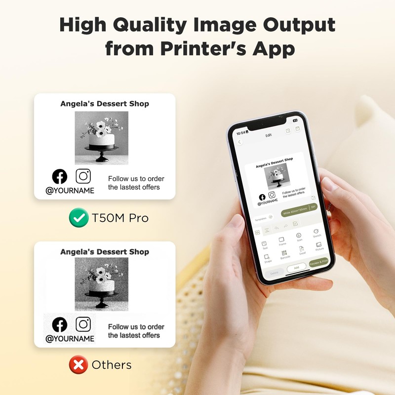 SUPVAN SUPVAN T50M Pro Bluetooth Label Maker Machine with Tape,