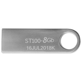 PSA Kit de 10 Piezas, Memorias USB 8GB STYLOS (Modelo: STMUSB1B), ST100, Interfaz: USB Type-A/Micro-USB, USB 2.0, Material Resistente, Color Plata, COMPUTO Y PAPELERIA