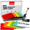 GAUDER Magnetic Dry Erase Labels | (75 x 75 mm)