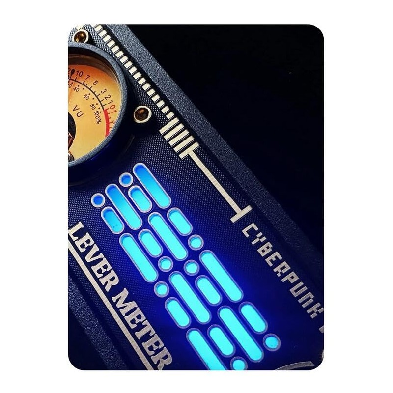 Sound Activated VU Meter RGB Backlight Desktop Audio Visualizer Plug&Play